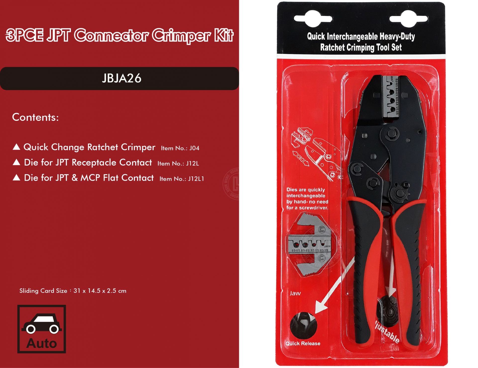 3PCE JPT Connector Crimper Kit