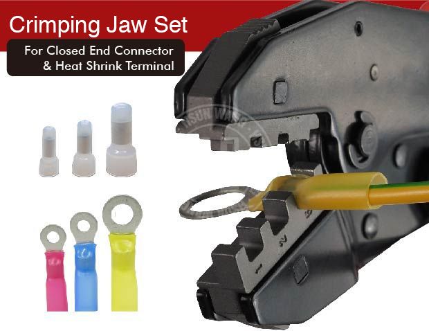 Quick Change Crimping Jaw for Insulated Terminal AWG 22-10