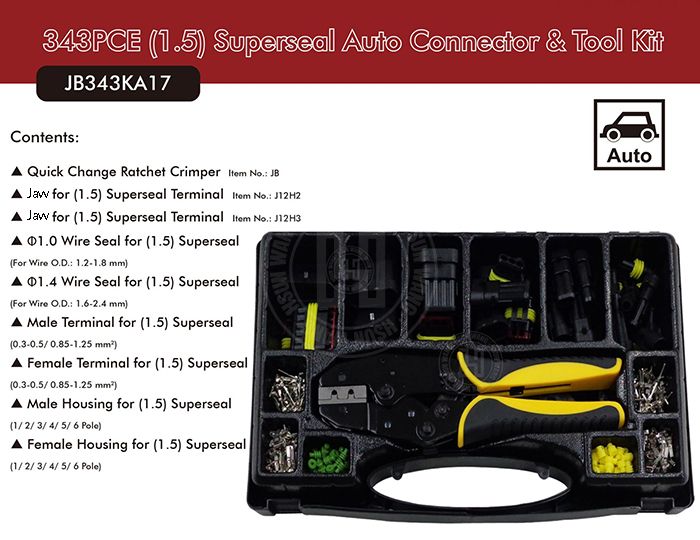 JB343KA17 Superseal 1.5 crimping tool-JB343KA17-Jaw-crimp-crimping-crimp tool-crimping tool-crimp wire-ferrule crimp-ratchet crimp-Taiwan Manufacturer-hsunwang-licrim-hsunwang.com