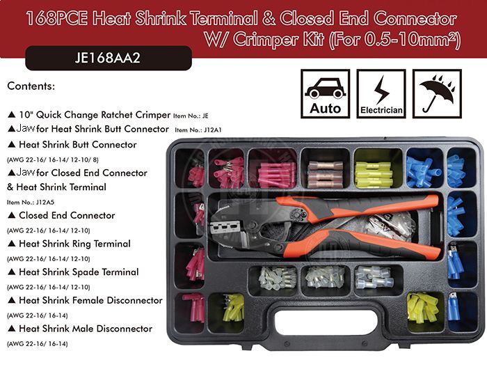 JE168AA2-Jaw-crimp-crimping-crimp tool-crimping tool-crimp wire-ferrule crimp-ratchet crimp-Taiwan Manufacturer-hsunwang-licrim-hsunwang.com
