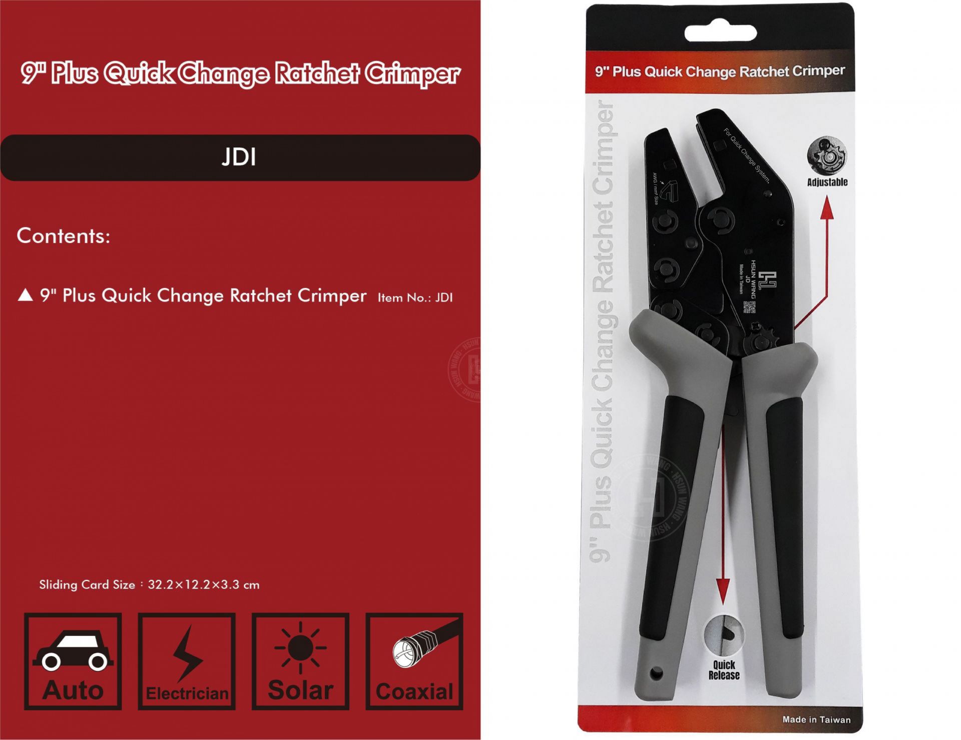 taiwan Crimping Tool for Quick Change Crimping Jaws jdi-JDI-Jaw-crimp-crimping-crimp tool-crimping tool-crimp wire-ferrule crimp-ratchet crimp-Taiwan Manufacturer-hsunwang-licrim-hsunwang.com
